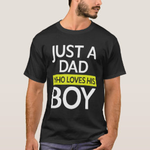 T-shirt Joyeux Père Fête Moi Papa Juste Un Père Qui Aime H