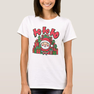 T-shirt Joyeux Père Noël de dessin animé Noël