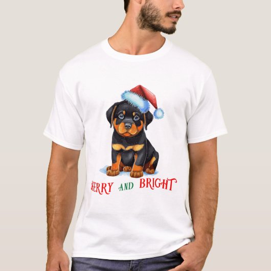 T-shirt Joyeux Père Noël Dog (Devant)