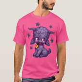 T-shirt Joyeux petit Baphomet violet (Devant)
