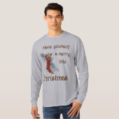 T-shirt Joyeux petit bas de Noël (Devant entier)
