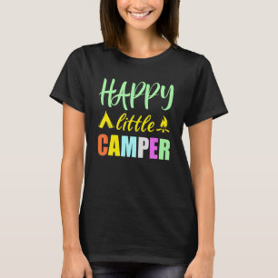 T-shirt Joyeux Petit Camping Tente Feu De Campement Pour L