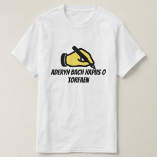 T-shirt Joyeux petit oiseau de Torfaen en gallois
