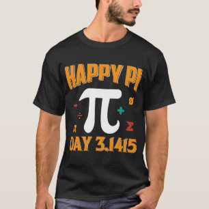 T-shirt Joyeux Pi Day 3 1415 Retro Math Nerd & Pi Day