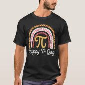 T-shirt Joyeux Pi Day 3.14 Leopard Rainbow Math Enseignant (Devant)