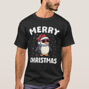 T-shirt Joyeux pingouin de Noël Joyeux Noël Fille garçon d