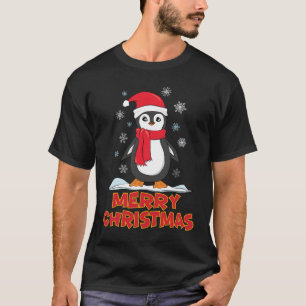 T-shirt Joyeux Pingouin mignon de Noël