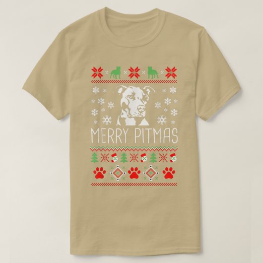 T-shirt Joyeux Pitmas Funny Xmas Funny Pajama pour Amoureu (Design devant)