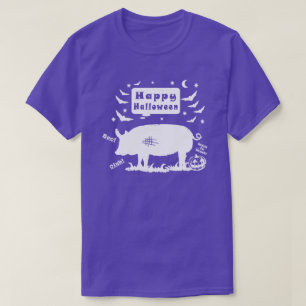 T-shirt Joyeux porc d'Halloween