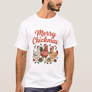 T-shirt Joyeux Pouletmas Poulet Noël