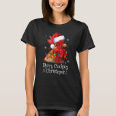 T-shirt Joyeux poulets Clucs Noël Père Noël Noël Noël Noël (Devant)