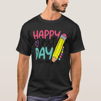 T-shirt Joyeux Premier Jour Allons-y Bienvenue à l'école