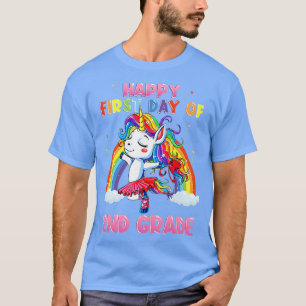 T-shirt Joyeux Premier Jour De 2E Année Enseignant & Enfan