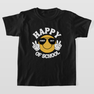 T-shirt Joyeux premier jour de chemise scolaire, cadeau po