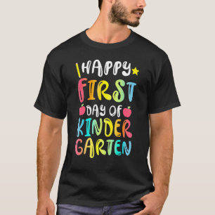 T-shirt Joyeux Premier Jour De La Maternelle Retour À L'Éc