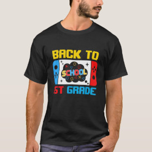 T-shirt Joyeux premier jour de l'école 1ère année Retro Re