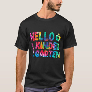T-shirt Joyeux Premier Jour De L'École Bonjour maternelle