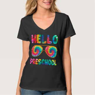 T-shirt Joyeux Premier Jour De L'École Bonjour Préscolaire