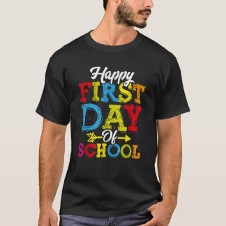 T-shirt Joyeux Premier Jour De L'École Chemise Étudiants À