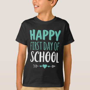 T-shirt Joyeux Premier Jour De L'École Enseignant Étudiant