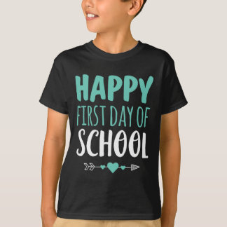 T-shirt Joyeux Premier Jour De L'École Enseignant Étudiant