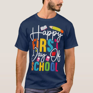 T-shirt Joyeux premier jour de l'école Enseignants Vibes É