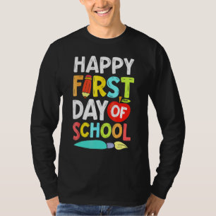 T-shirt Joyeux Premier Jour De L'École Hommes Femmes Ensei