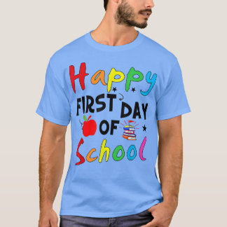 T-shirt Joyeux Premier Jour De L'École Retour À L'École En