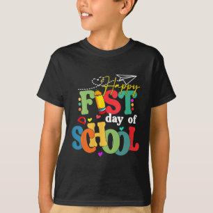 T-shirt Joyeux Premier Jour De L'École Retour À L'École En