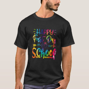 T-shirt Joyeux Premier Jour De L'École Tie Dye Étudiants E