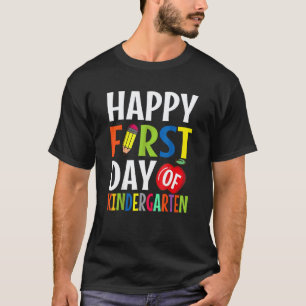 T-shirt Joyeux premier jour de maternelle professeur drôle