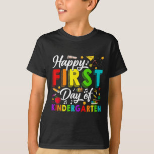 T-shirt Joyeux Premier Jour De Maternelle Retour À L'école
