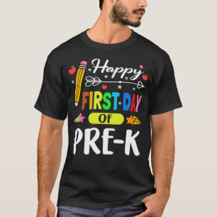 T-shirt Joyeux Premier Jour De Pré-K Lovely 1Er Jour Pré
