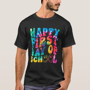 T-shirt Joyeux premier jour de rentrée Tie Dye Professeur