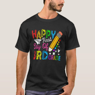 T-shirt Joyeux Premier Jour De Troisième Classe Mignonne B