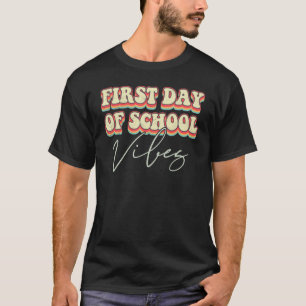T-shirt Joyeux Premier Jour De Vibes Scolaires Retour À L'