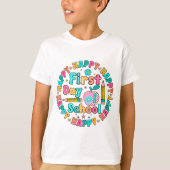 T-shirt Joyeux premier jour d'école (Devant)