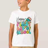 T-shirt Joyeux premier jour d'école (Devant)