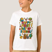 T-shirt Joyeux premier jour d'école (Devant)