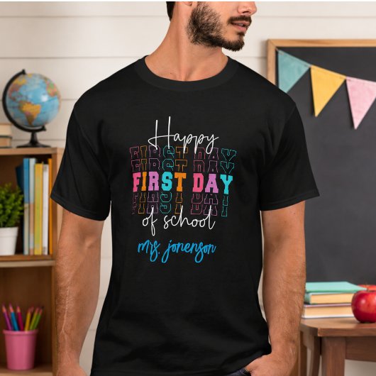 T-shirt Joyeux premier jour d'école