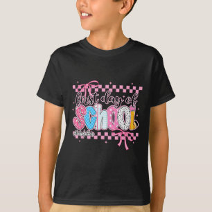 T-shirt Joyeux premier jour d'école crayon enseignant enfa