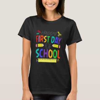 T-shirt Joyeux Premier Jour D'École  Enseignants Élèves Pa