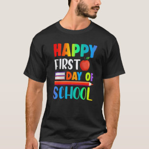 T-shirt Joyeux Premier Jour D'école Enseignants Élèves Par