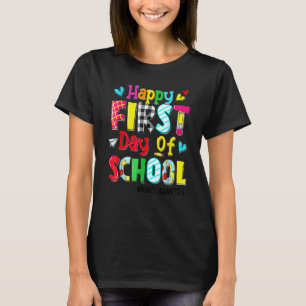 T-shirt Joyeux Premier Jour D'école Maternelle Retour à L'