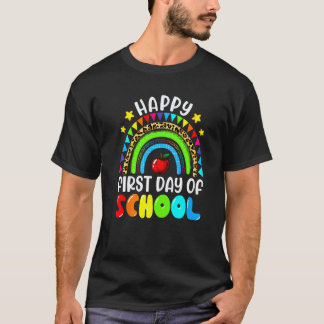 T-shirt Joyeux Premier Jour D'école Mignons Professeurs Ar