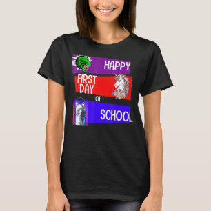 T-shirt Joyeux premier jour d'école Squad Grade Licorne Di