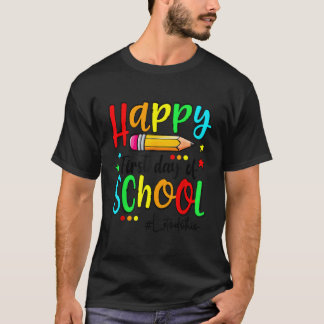T-shirt Joyeux Premier Jour D'Enseignant À L'École Retour