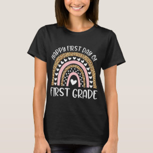 T-shirt Joyeux premier jour d'enseignant de 4e année retou