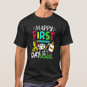 T-shirt Joyeux Premier Jour D'Enseignant Pré K Étudiant