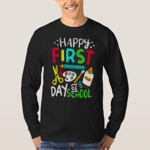 T-shirt Joyeux Premier Jour D'Enseignant Pré K Étudiant